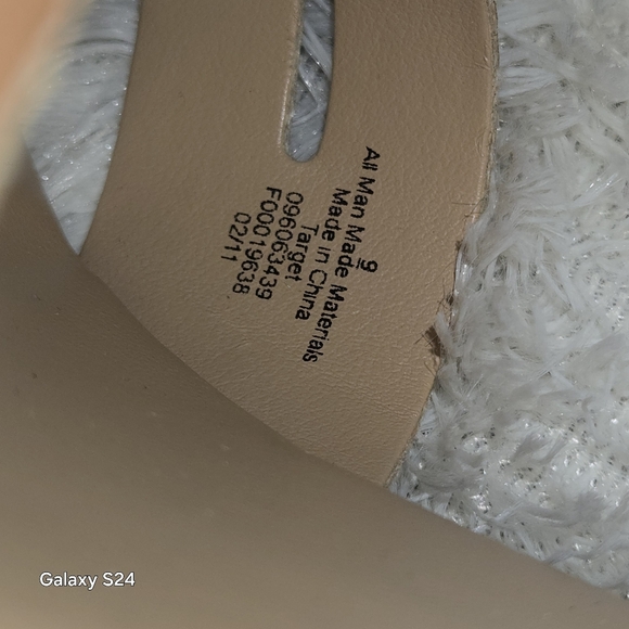 MOSSIMO WILETTE NATURAL TAN PLATFORM FUNKY WEDGE HEEL SANDALS SIZE 9 - Picture 8 of 16